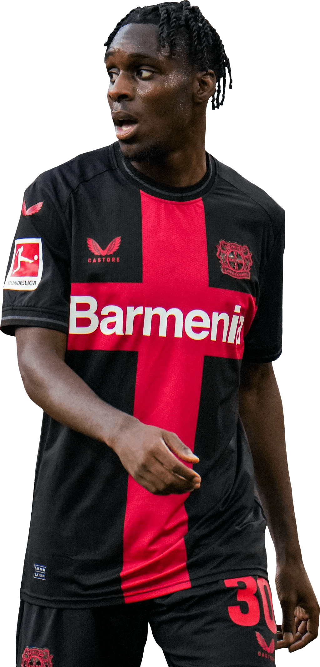 Jeremie Frimpong Bayer Leverkusen Football Render Footyrenders