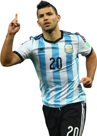 Sergio Aguero football render - 6046 - FootyRenders