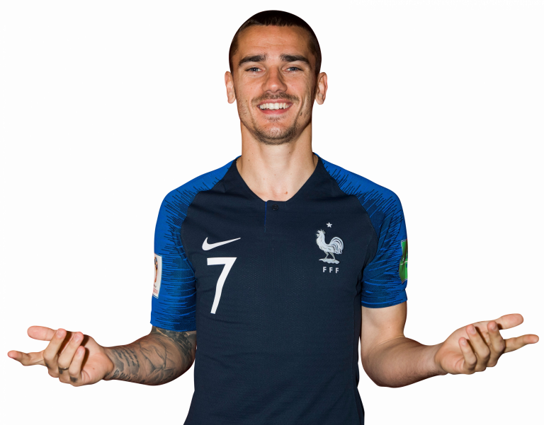 Antoine Griezmann France football render - FootyRenders