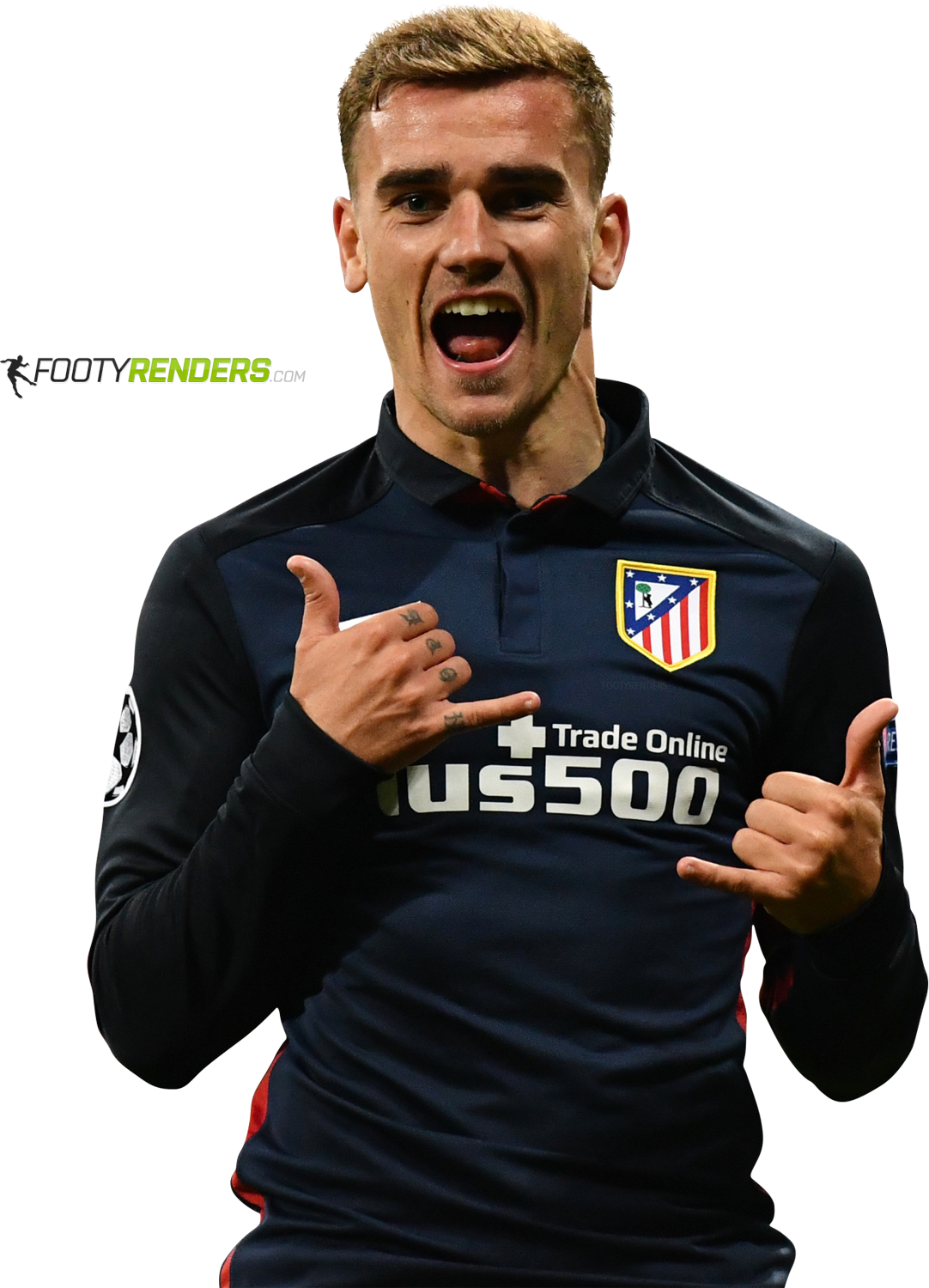 Antoine Griezmann football render - 25399 - FootyRenders