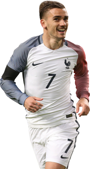 Antoine Griezmann France football render - FootyRenders