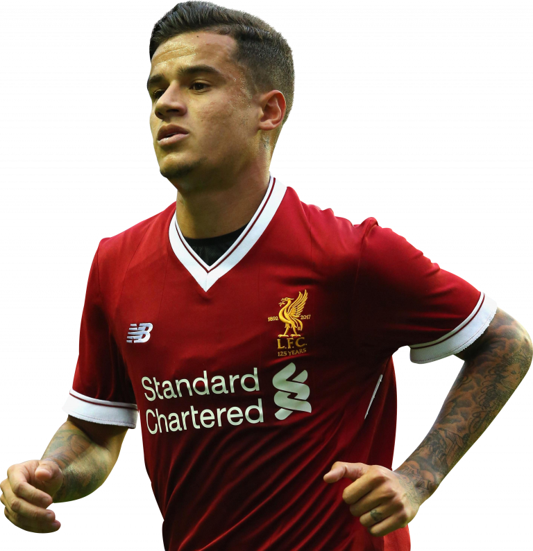 Philippe Coutinho Liverpool football render - FootyRenders