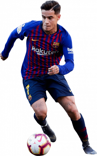 Philippe Coutinho Barcelona football render - FootyRenders