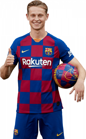 Frenkie de Jong Barcelona football render - FootyRenders