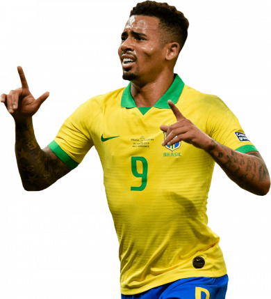 Gabriel Jesus Brazil football render - FootyRenders