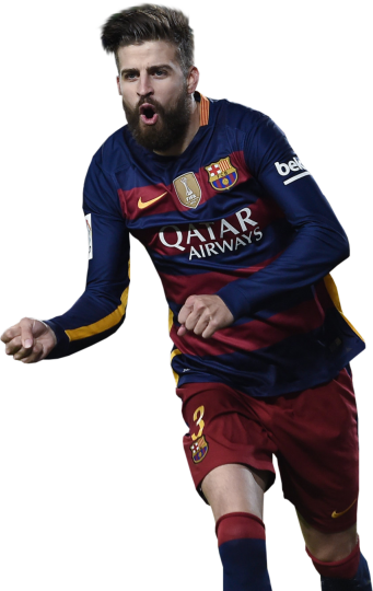 Gerard Piqué Barcelona football render - FootyRenders