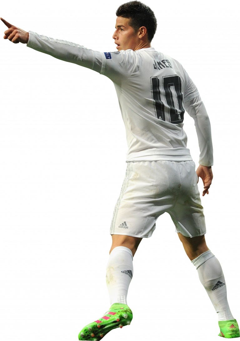 James Rodriguez Real Madrid football render - FootyRenders