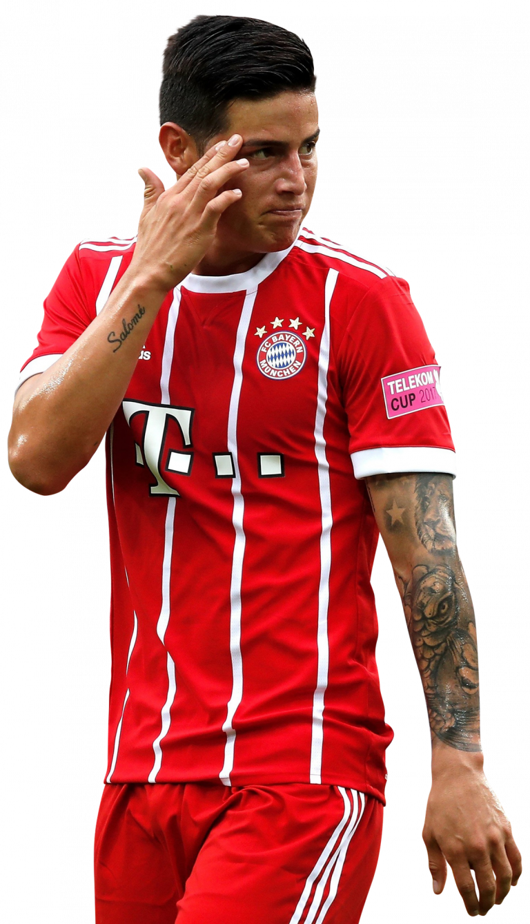 James Rodríguez Bayern Munich football render - FootyRenders