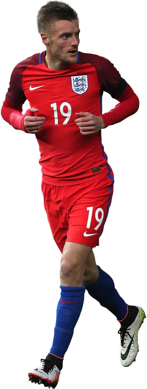 Jamie Vardy England football render - FootyRenders