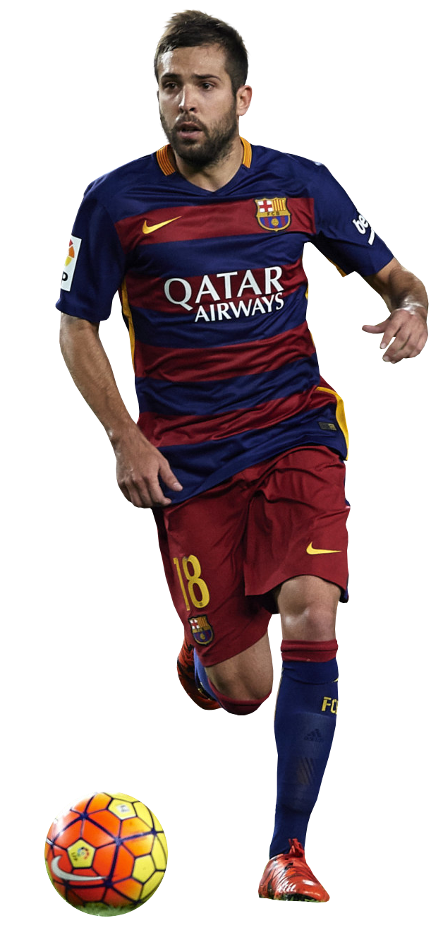 Jordi Alba football render - 17971 - FootyRenders