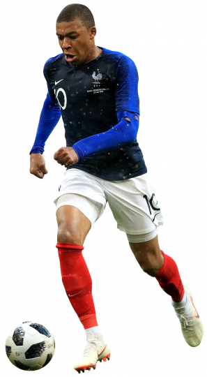 Kylian Mbappé France football render - FootyRenders