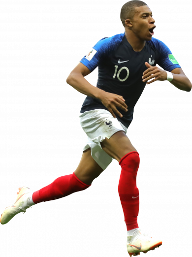 Kylian Mbappé France football render - FootyRenders