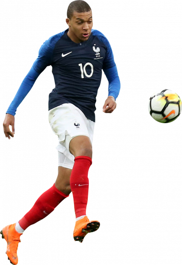 Kylian Mbappé France football render - FootyRenders