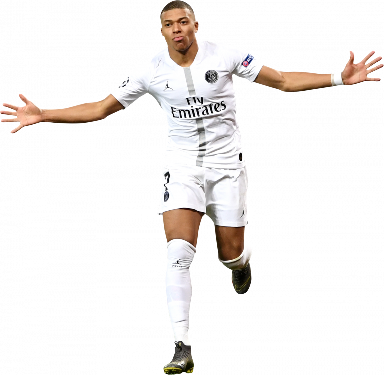 Kylian Mbappé Paris Saint-Germain football render - FootyRenders