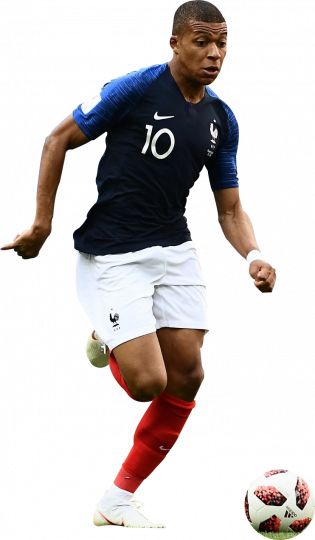 Kylian Mbappé France football render - FootyRenders