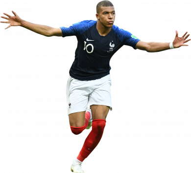 Kylian Mbappé France football render - FootyRenders