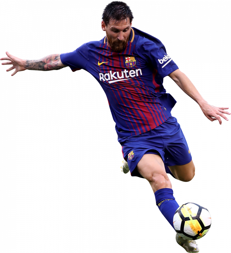 Lionel Messi Barcelona football render - FootyRenders