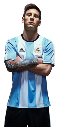 Lionel Messi Argentina football render - FootyRenders