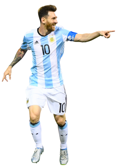 Lionel Messi Argentina football render - FootyRenders