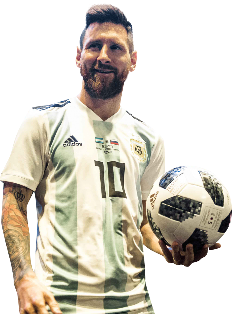 Lionel Messi Argentina football render - FootyRenders