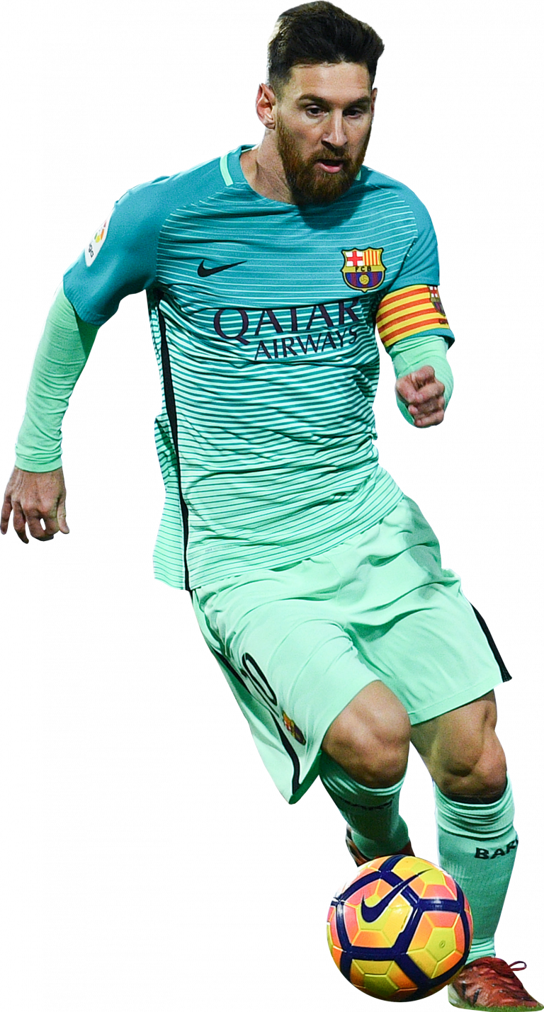 Lionel Messi Barcelona football render - FootyRenders