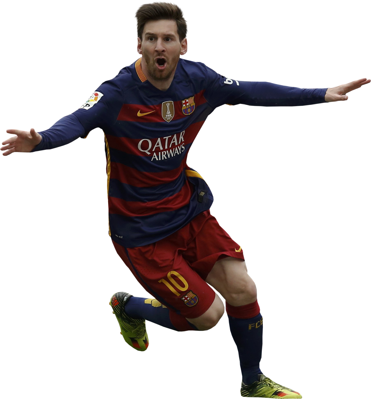 Lionel Messi Barcelona football render - FootyRenders