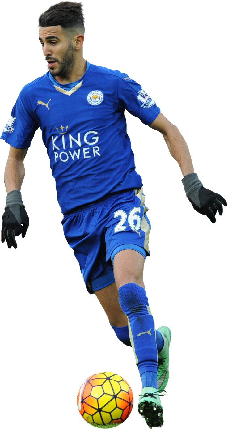 Riyad Mahrez football render - 23554 - FootyRenders