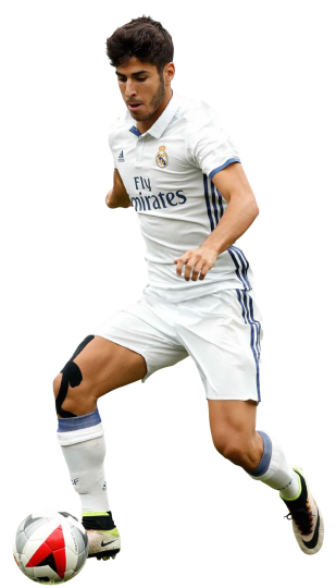 Marco Asensio Real Madrid football render - FootyRenders