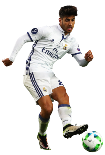 Marco Asensio football render - FootyRenders