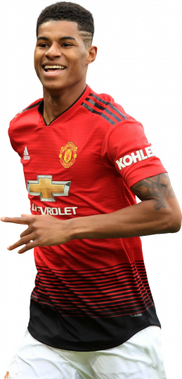 Marcus Rashford Manchester United football render - FootyRenders