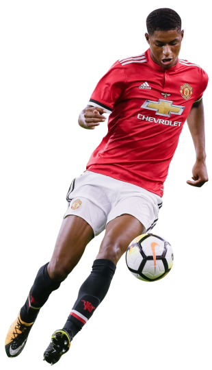 Marcus Rashford Manchester United football render - FootyRenders