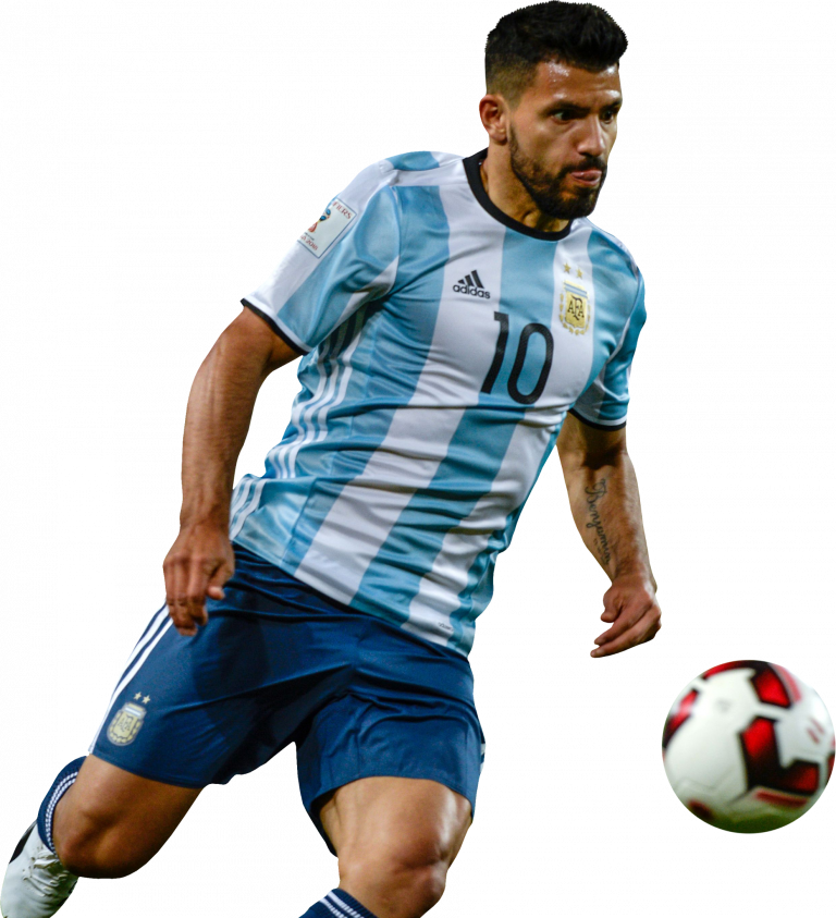 Sergio Aguero Argentina football render - FootyRenders