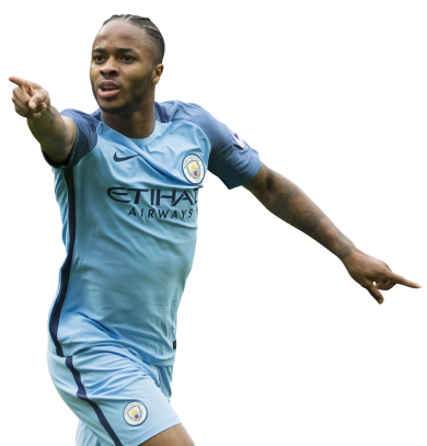 Raheem Sterling Manchester City football render - FootyRenders