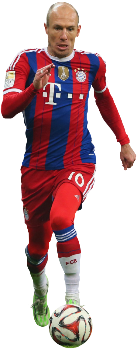 Arjen Robben football render - FootyRenders