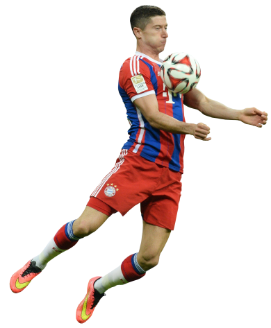 Robert Lewandowski Football Render - Footyrenders