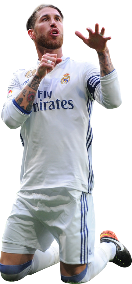 Sergio Ramos Real Madrid football render - FootyRenders