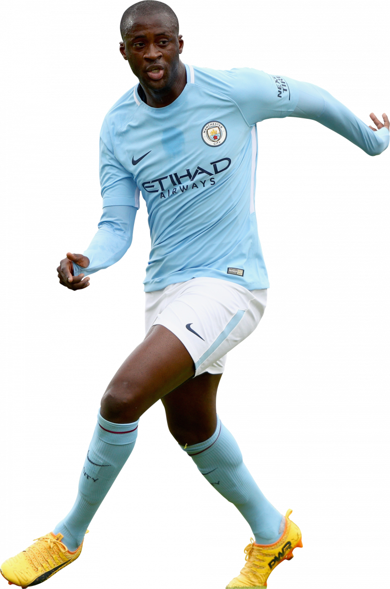 Yaya Toure Manchester City football render - FootyRenders