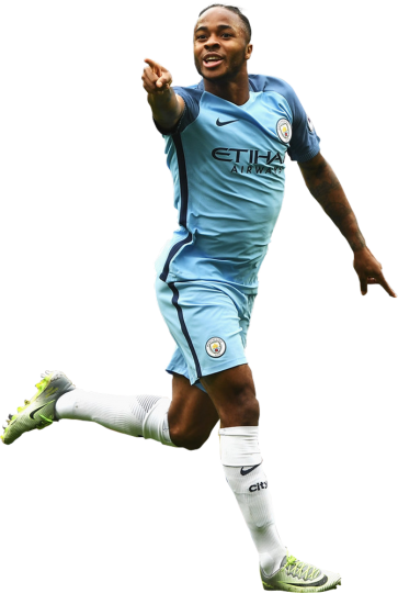 Raheem Sterling Manchester City football render - FootyRenders