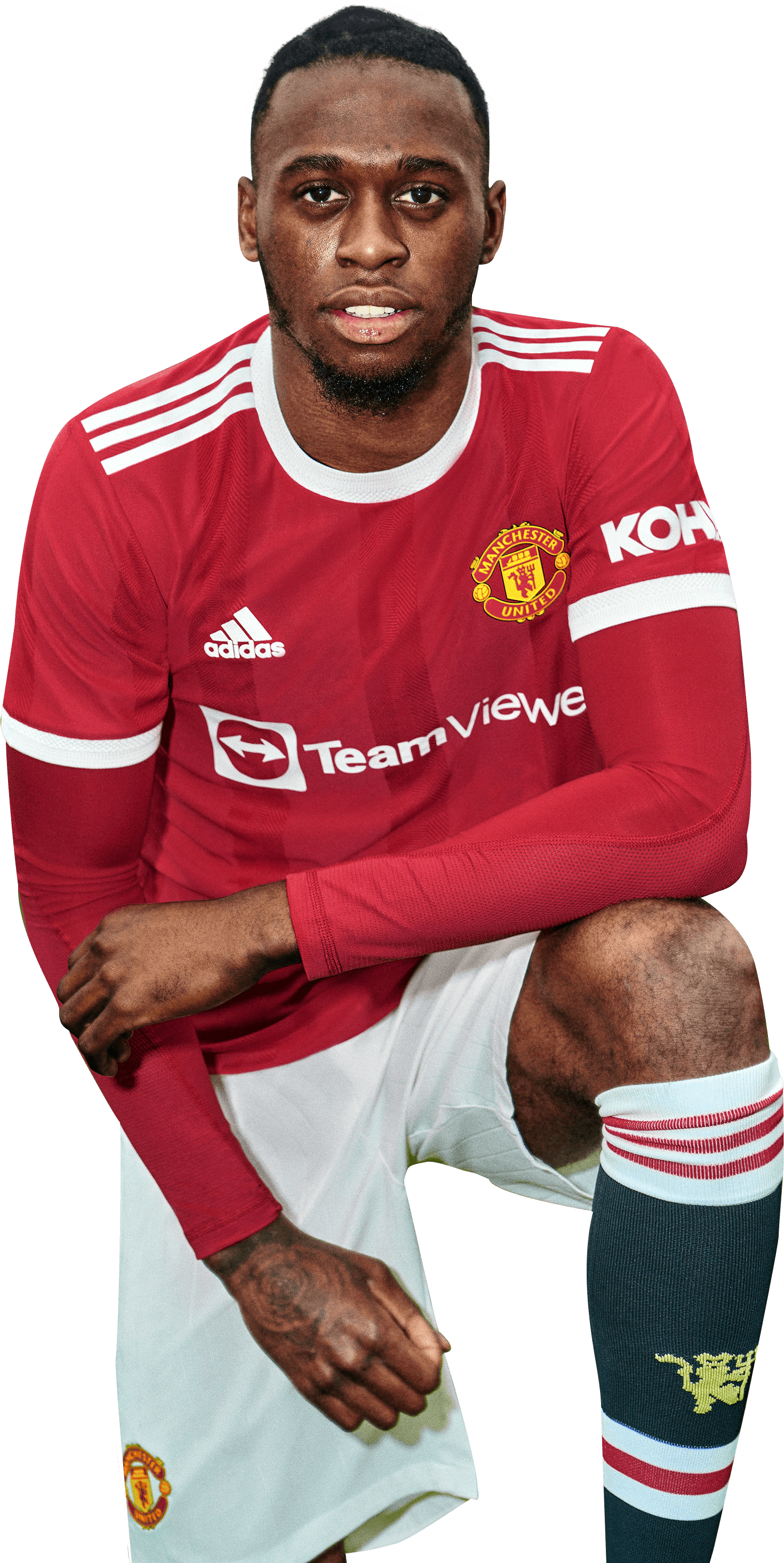 Aaron Wan-Bissaka Manchester United football render - FootyRenders