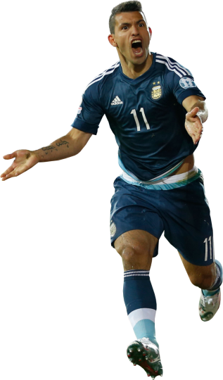 Sergio Aguero football render - FootyRenders