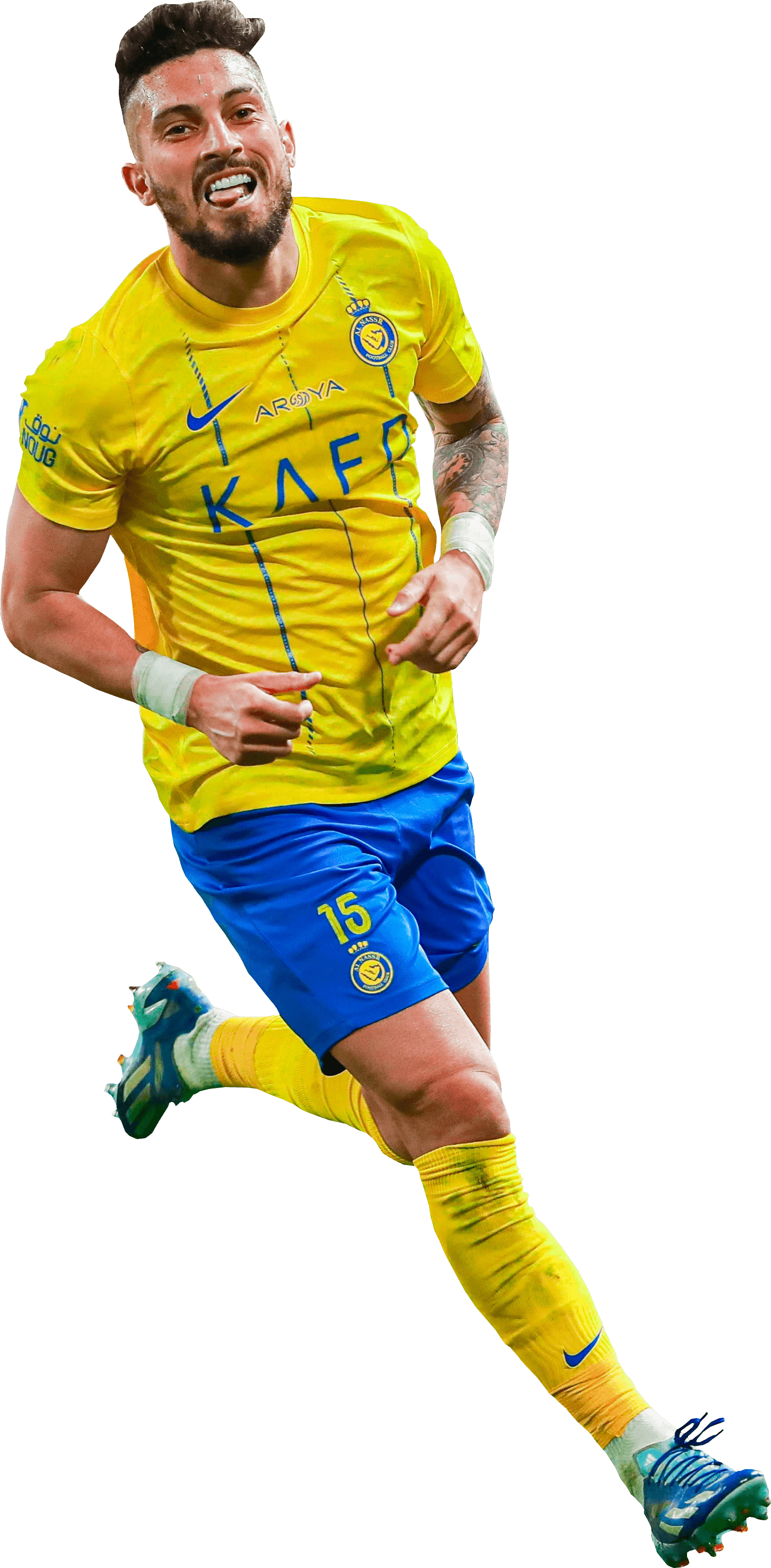 Alex Telles Al-Nassr football render - FootyRenders