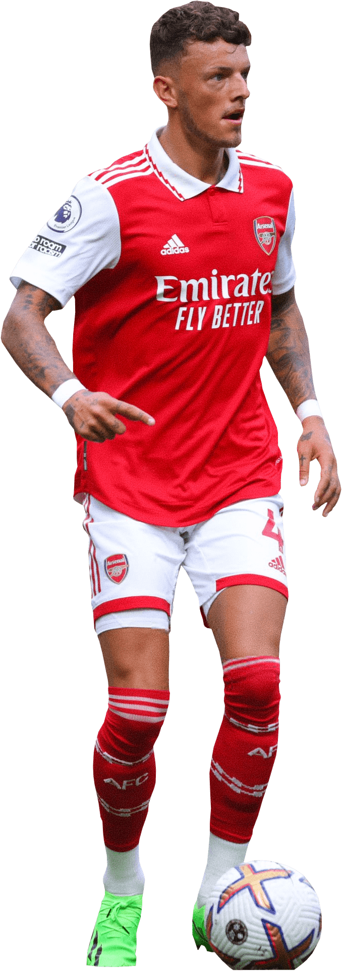 Ben White Arsenal Football Render - FootyRenders