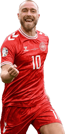 Christian Eriksen Denmark football render - FootyRenders