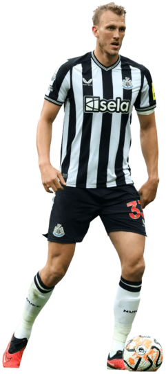 Dan Burn Newcastle United football render - FootyRenders