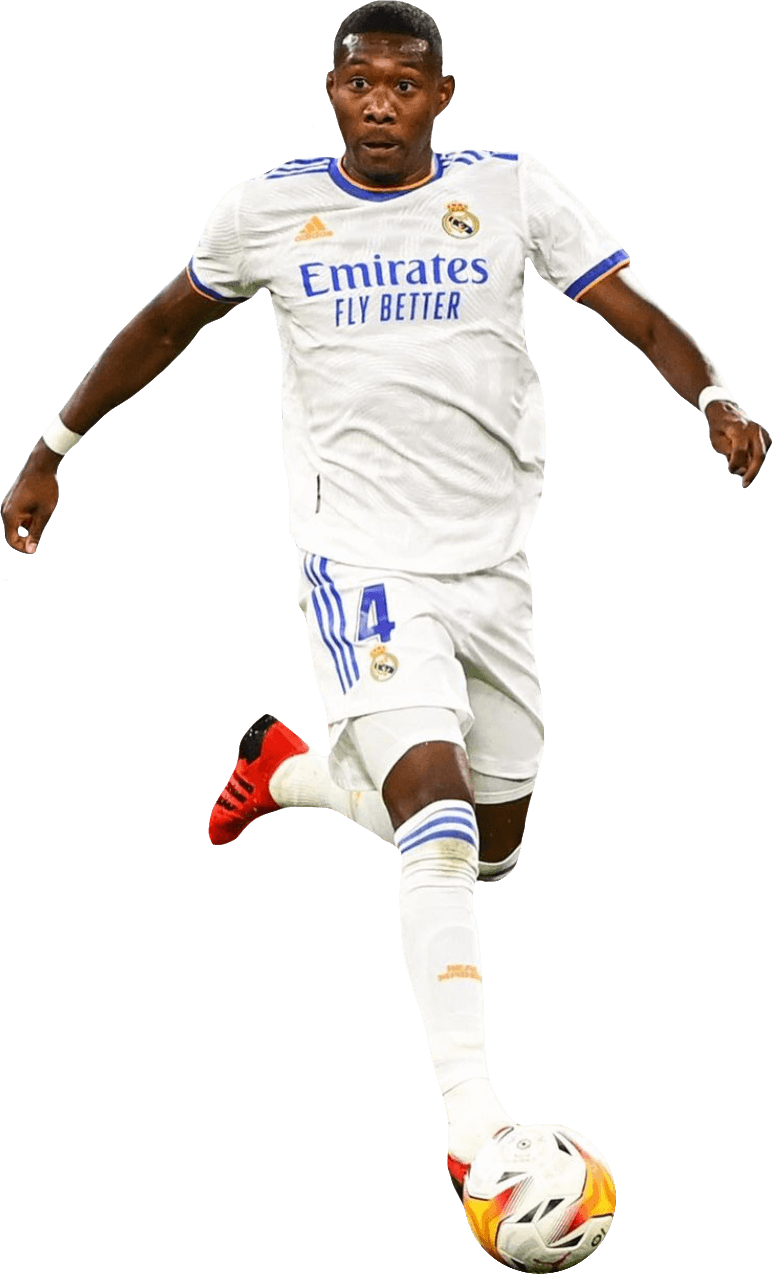 David Alaba Real Madrid football render - FootyRenders