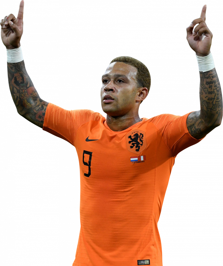 Memphis Depay football render - 49154 - FootyRenders