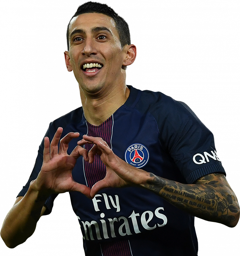 Angel Di Maria Paris SaintGermain football render FootyRenders