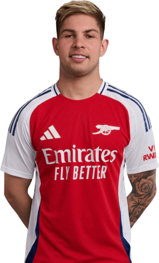 Emile Smith Rowe Arsenal football render - FootyRenders