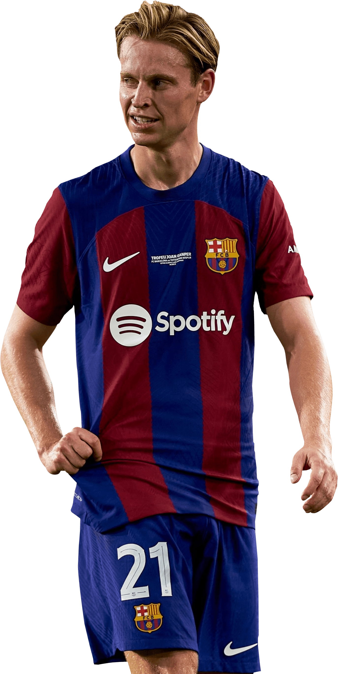Frenkie de Jong Barcelona football render - FootyRenders