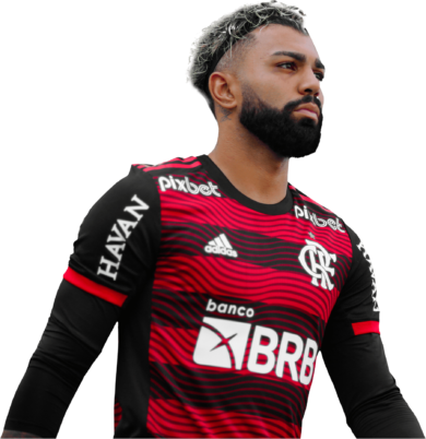 Gabriel Barbosa Flamengo football render - FootyRenders